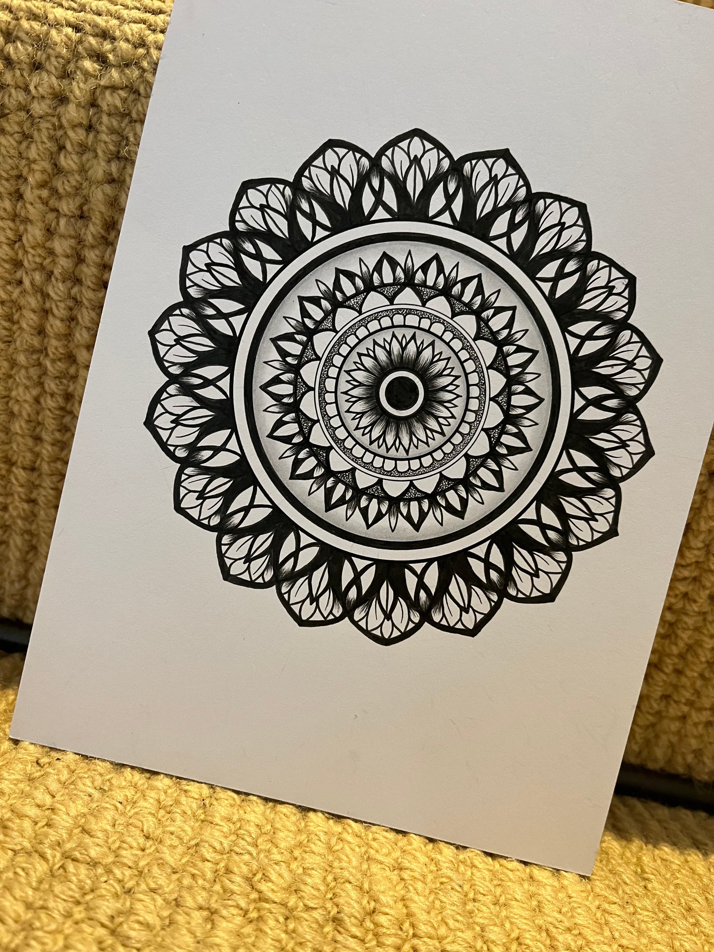 Sonder, Original Hand Drawn A5 Mandala