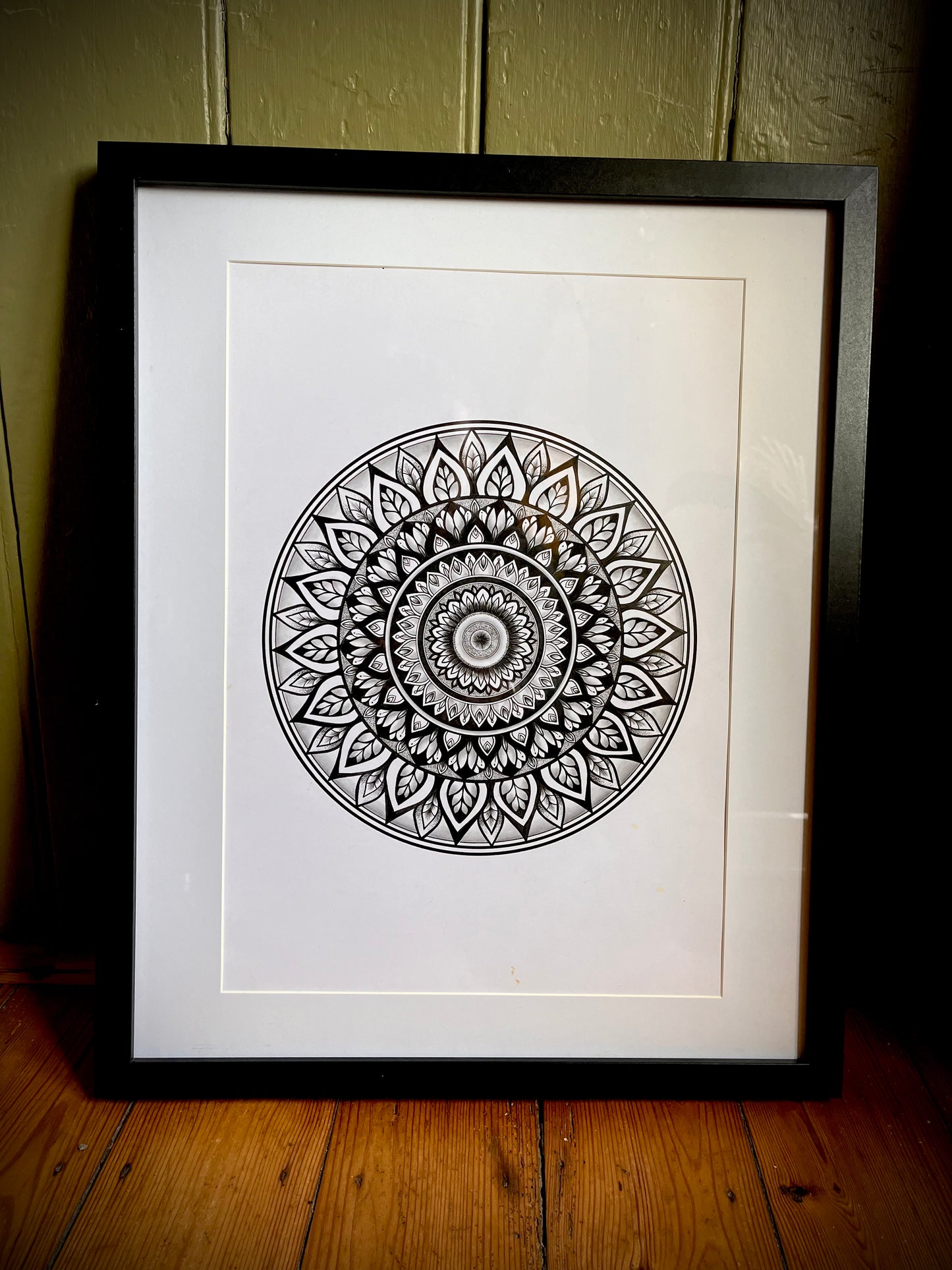 Serenity - Original Hand Drawn A3 Mandala
