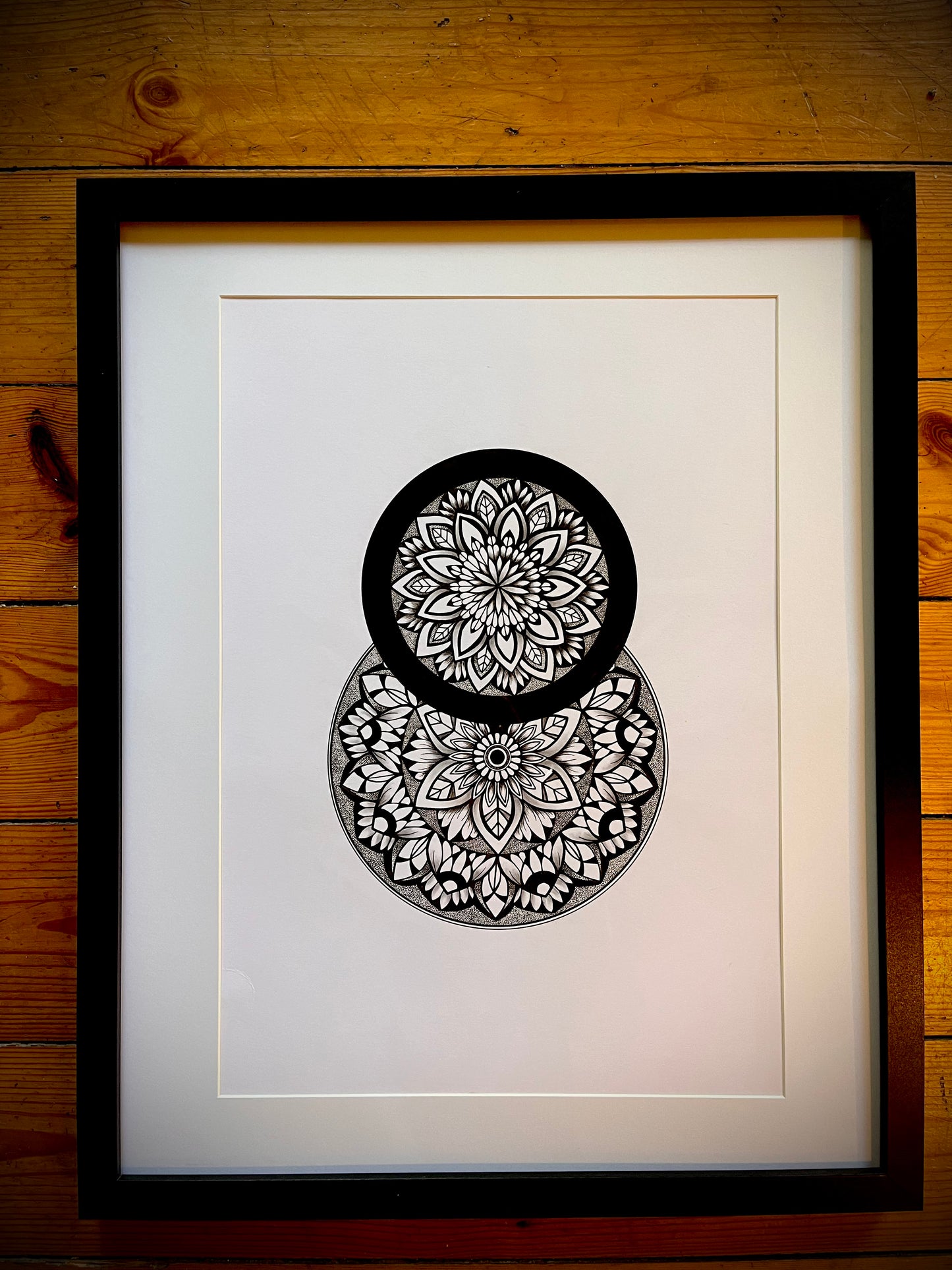 Ukiyo, Original Hand Drawn A3 Mandala
