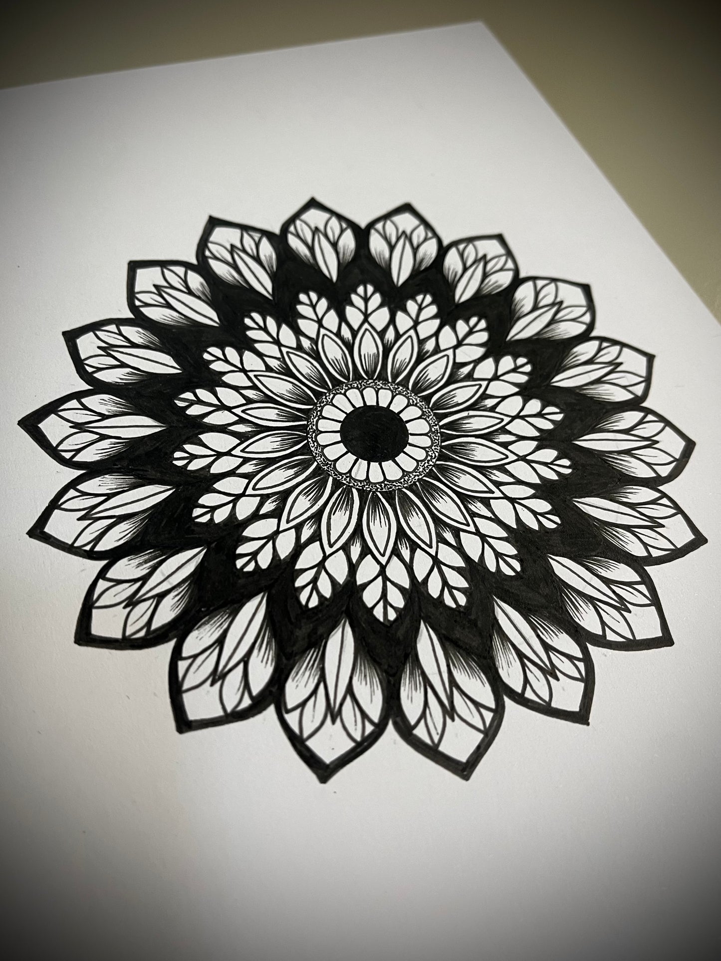 Pixie, Original Hand Drawn A5 Mandala